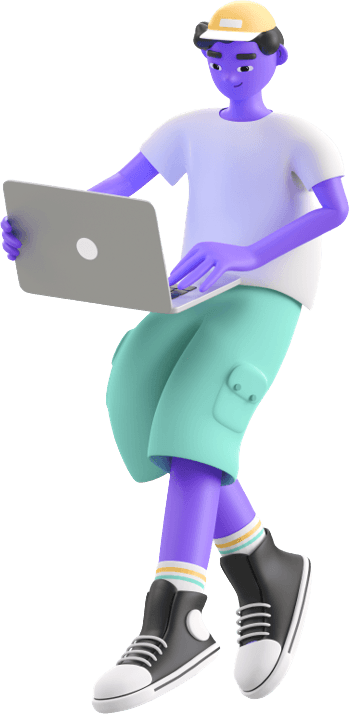 Man with laptop